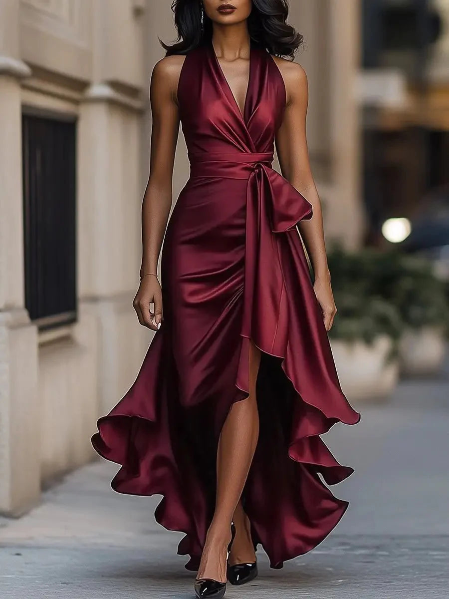 Women'S Halter Neck Maxi Dress